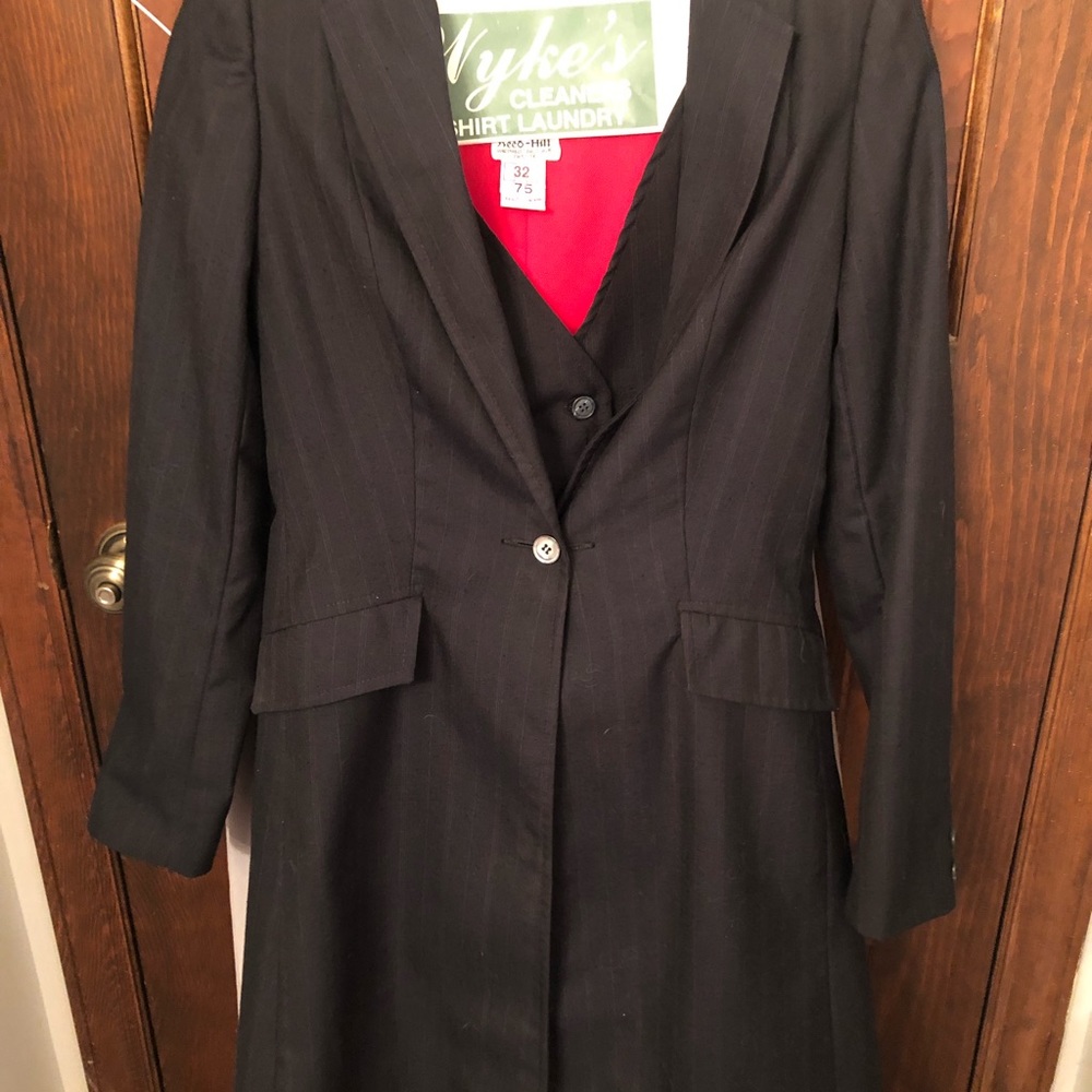 Reed Hill equestrian saddle seat 3 pc suit plus boots and homberg
